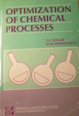 Cover OPTIMIZATION OF CHEMICAL PROCESSES / Thomas F. Edgar