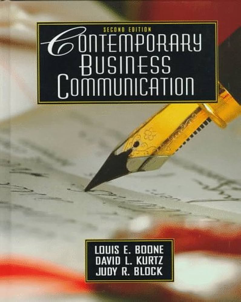 Cover CONTEMPORARY BUSINESS COMMUNICATION / Louis E. Boone