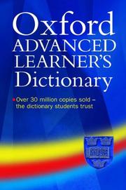 Cover OXFORD ADVANCED LEARNER'S DICTIONARY :  Of Current English / A S Hornby
