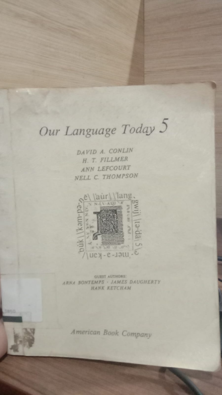 Cover OUR LANGUAGE TODAY 5 / David A. Conlin