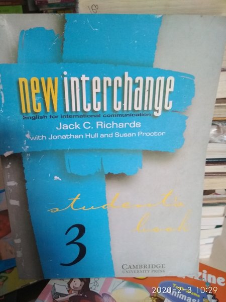 Cover NEW INTERCHANGE :  English for international communication / Jack C. Richards