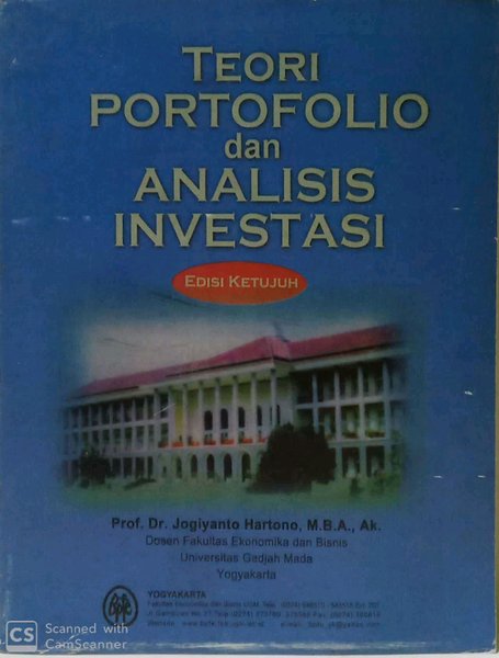 Cover TEORI PORTOFOLIO DAN ANALISIS INVESTASI :  Edisi ketujuh / Jogiyanto Hartono