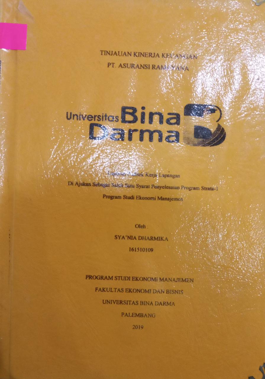 Cover Tinjauan Kinerja Keuangan PT Asuransi Ramayana / Sya'Nia Dharmika
