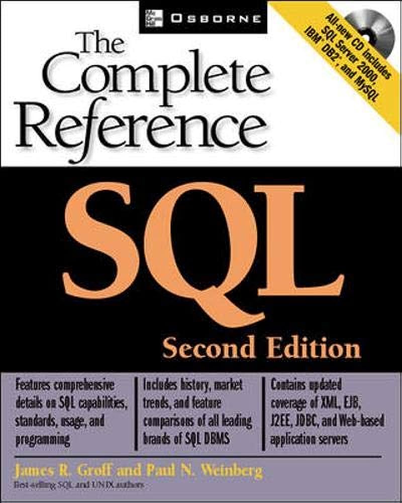Cover THE COMPLETE REFERENCE SQL :  Second edition / James R. Groff