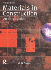 Cover MATERIALS IN CONSTRUCTION AN INTRODUCTION / G.D, Taylor