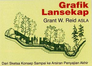 Cover GRAFIK LANSEKAP :  Dari Sketsa Konsep Sampai ke Arsiran Penyajian Akhir / Grant W. Reid ASLA