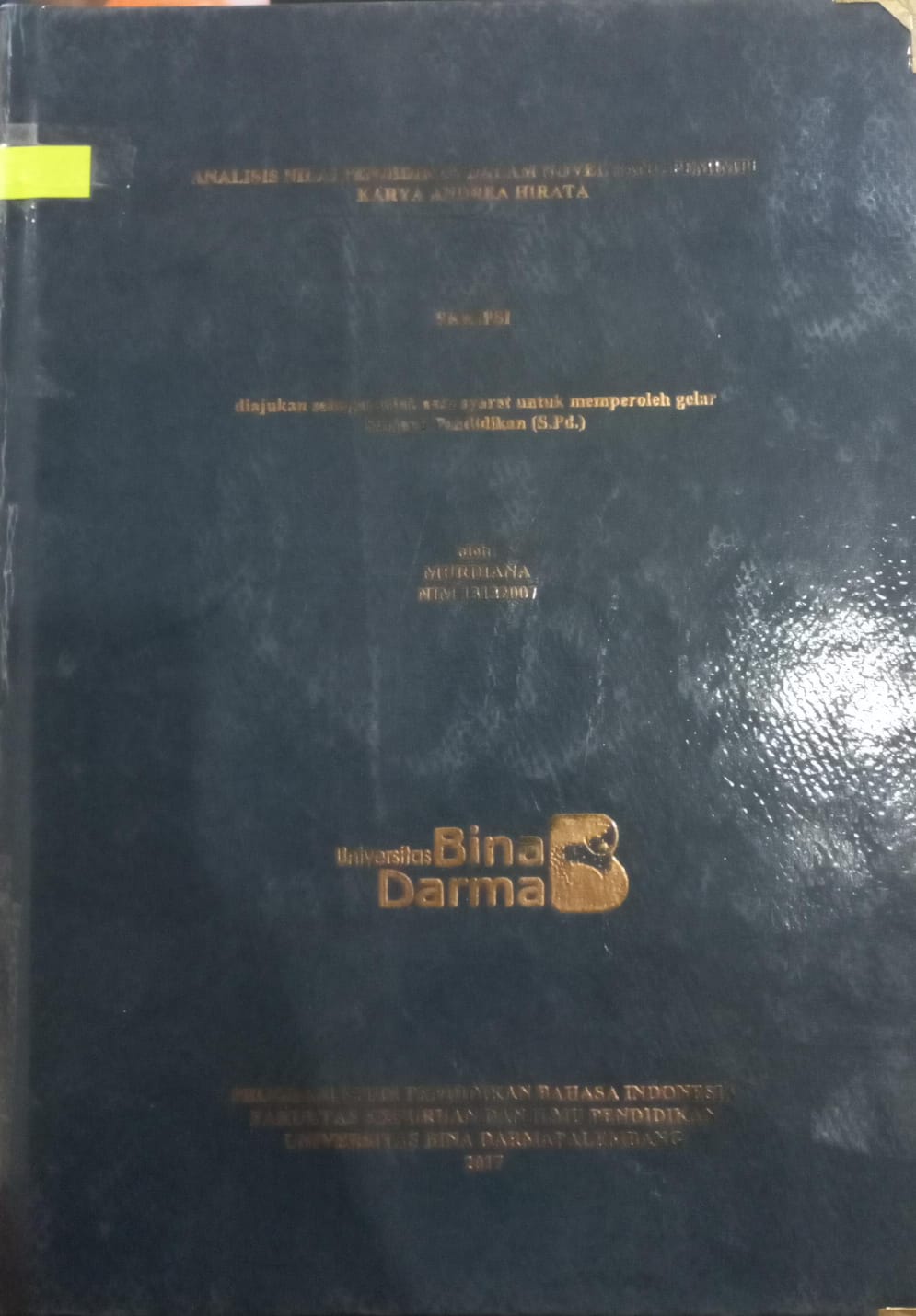 Cover Analisis Nilai Pendidikan dalam Novel Sang Pemimpin Karya Andrea Hirata / Murdiana