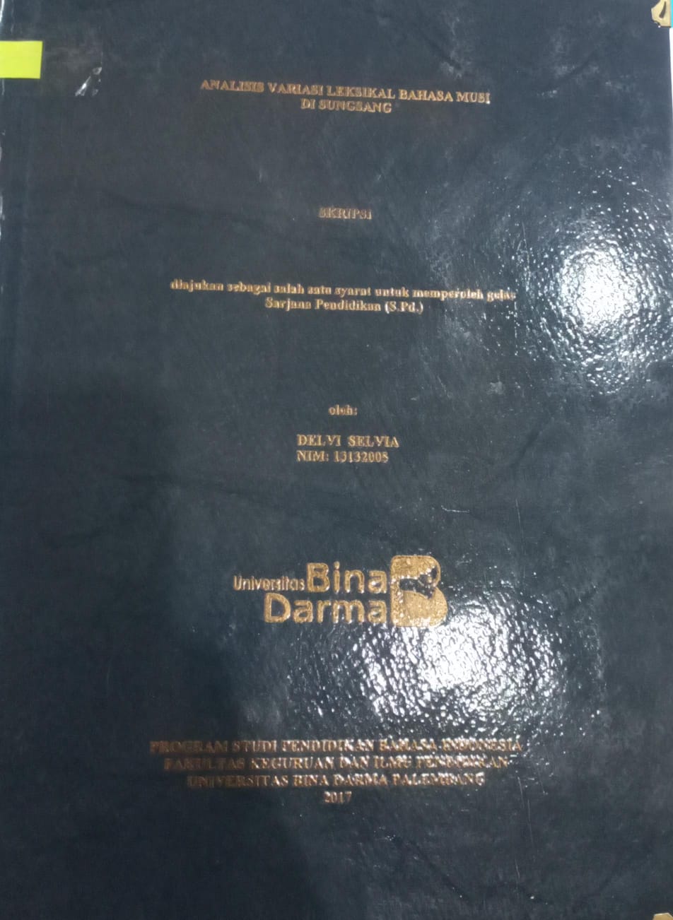 Cover Analisis Variasi Leksikal Bahasa Musi di Sungsang / Delvi Selvia