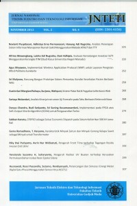 Cover JNTeTi :  Jurnal Elektro dan Teknologi Informasi / Risanuri Hidayat