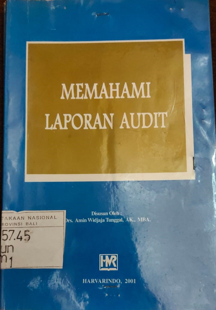 Cover MEMAHAMI LAPORAN AUDIT / Amin Widjaja Tunggal