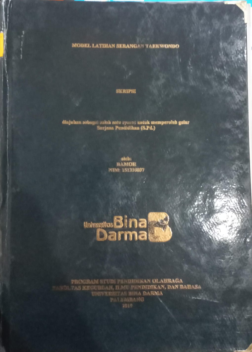 Cover Model Latihan Serangan Taekwondo / Ramoh