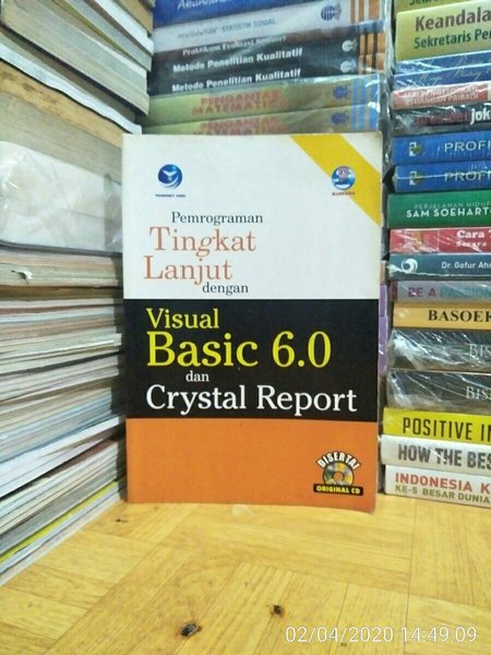 Cover PEMROGRAMAN TINGKAT LANJUT DENGAN VISUAL BASIC 6.0 DAN CRYSTAL REPORT / Madiun