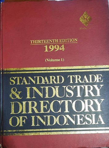 Cover Standard Trade & Industry Directory Of Indonesia (Volume 1)