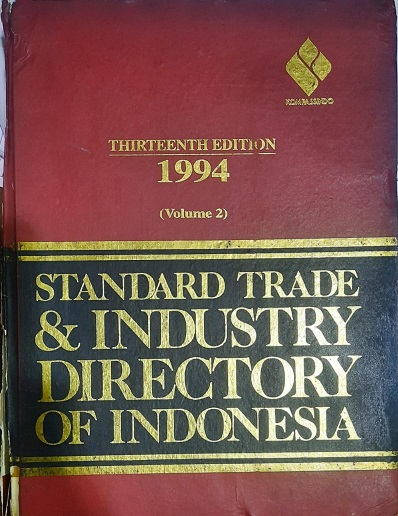 Cover Standard Trade & Industry Directory Of Indonesia (Volume 2)