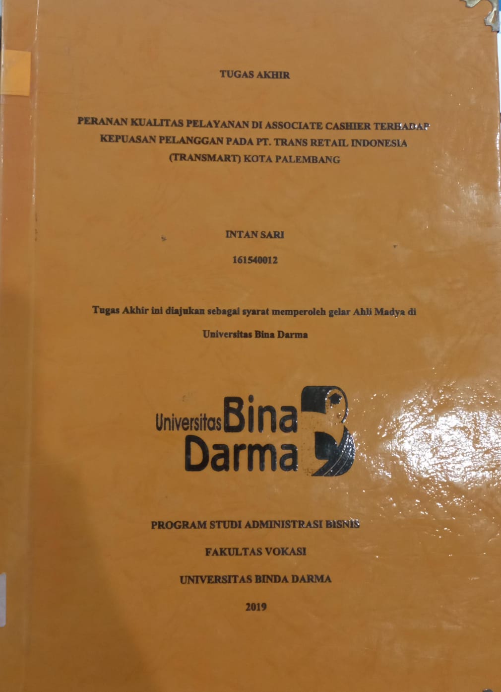 Cover PROSEDUR PEMELIHARAAN PERALATAN KANTOR PADA PT. TELKOM AKSES PALEMBANG / NUR FADILLAH