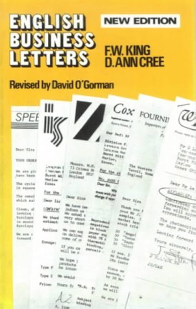 Cover ENGLISH BUSINESS LETTERS / F.W. King
