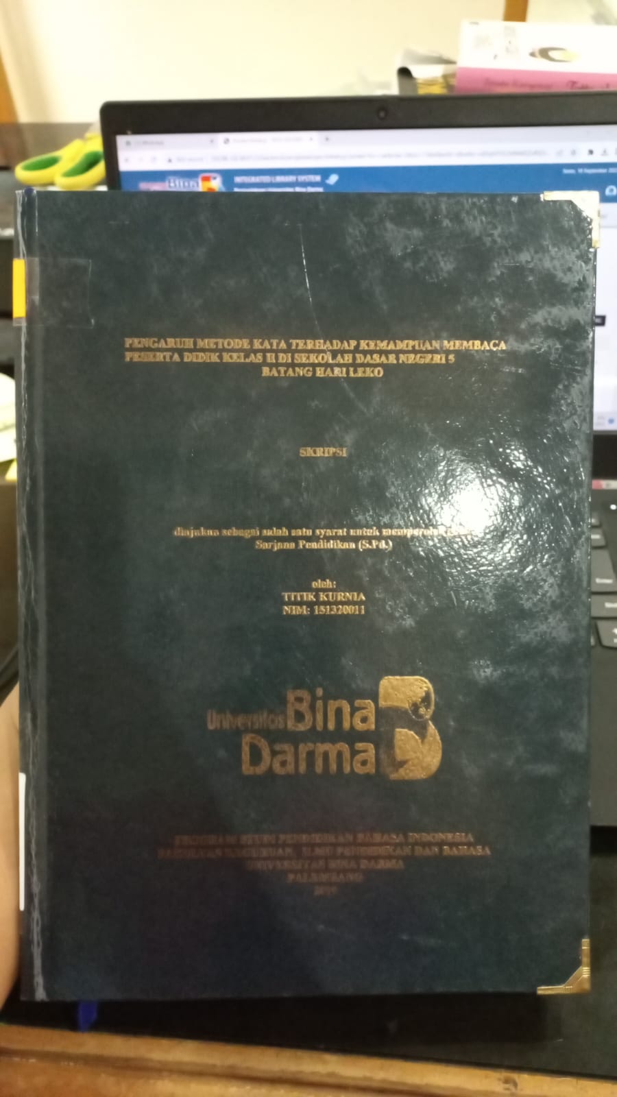 Cover PENGARUH METODE KATA TERHADAP KEMAMPUAN MEMBACA PESERTA DIDIK KELAS II DI SEKOLAH DASAR NEGERI 5 BATANG HARI LEKO / TITIK KURNIA