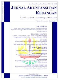 Cover Jurnal Akuntansi dan Keuangan :  The Journal of Accounting and Finance / Farichah