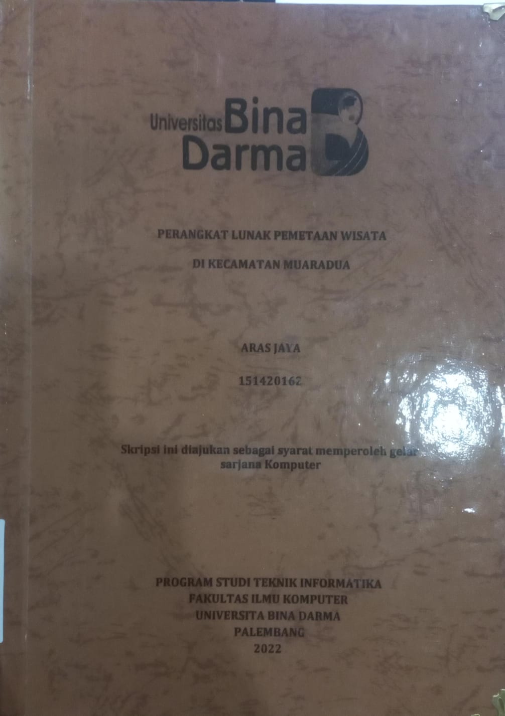 Cover PERANGKAT LUNAK PEMETAAN WISATA DI KECAMATAN MUARADUA / ARAS JAYA