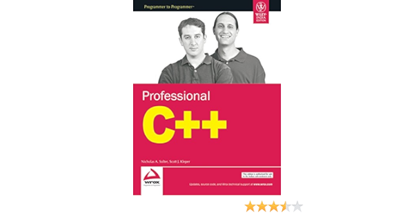Cover PROFESSIONAL C++ / Nicholas S. Solter and Scott J. Kleper