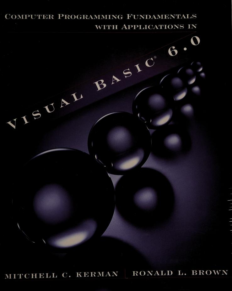 Cover VISUAL BASIC 6.0 / Mitchell C. Kerman & Ronald L. Brown