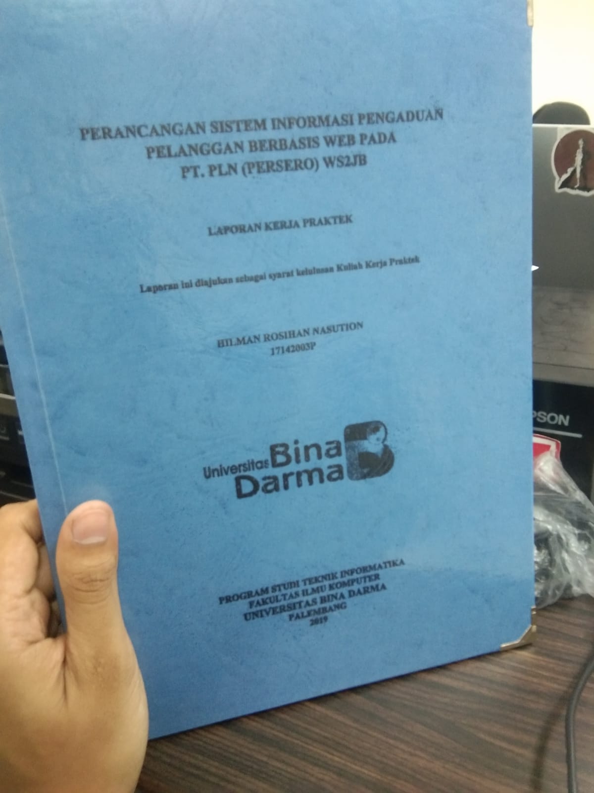 Cover PERANCANGAN SISTEM INFORMASI PENGADUAN PELANGGAN BERBASIS WEB PADA PT.PLN (PERSERO) WS2JB / HILMAN ROSIHAN NASUTION