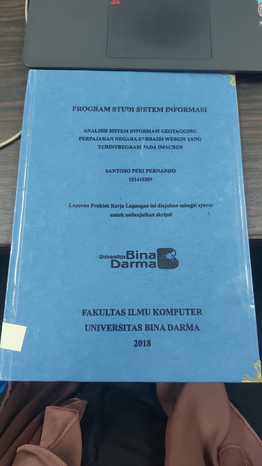 Cover ANALISIS SISTEM INFORMASI GEOTAGGING PERPAJAKAN NEGARA BERBASIS WEBSITE YANG TERINTEGRASI PADA IMACROS / SANTOSO PERI PERNANDO