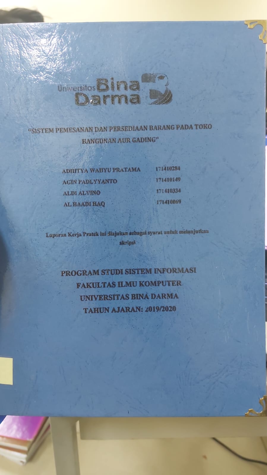 Cover ANALISA SISTEM INFORMASI INVENTORY GUDANG PADA DISTRIK NAVIGASI KELAS 1 PALEMBANG / GIFARI ALFARIDZY
