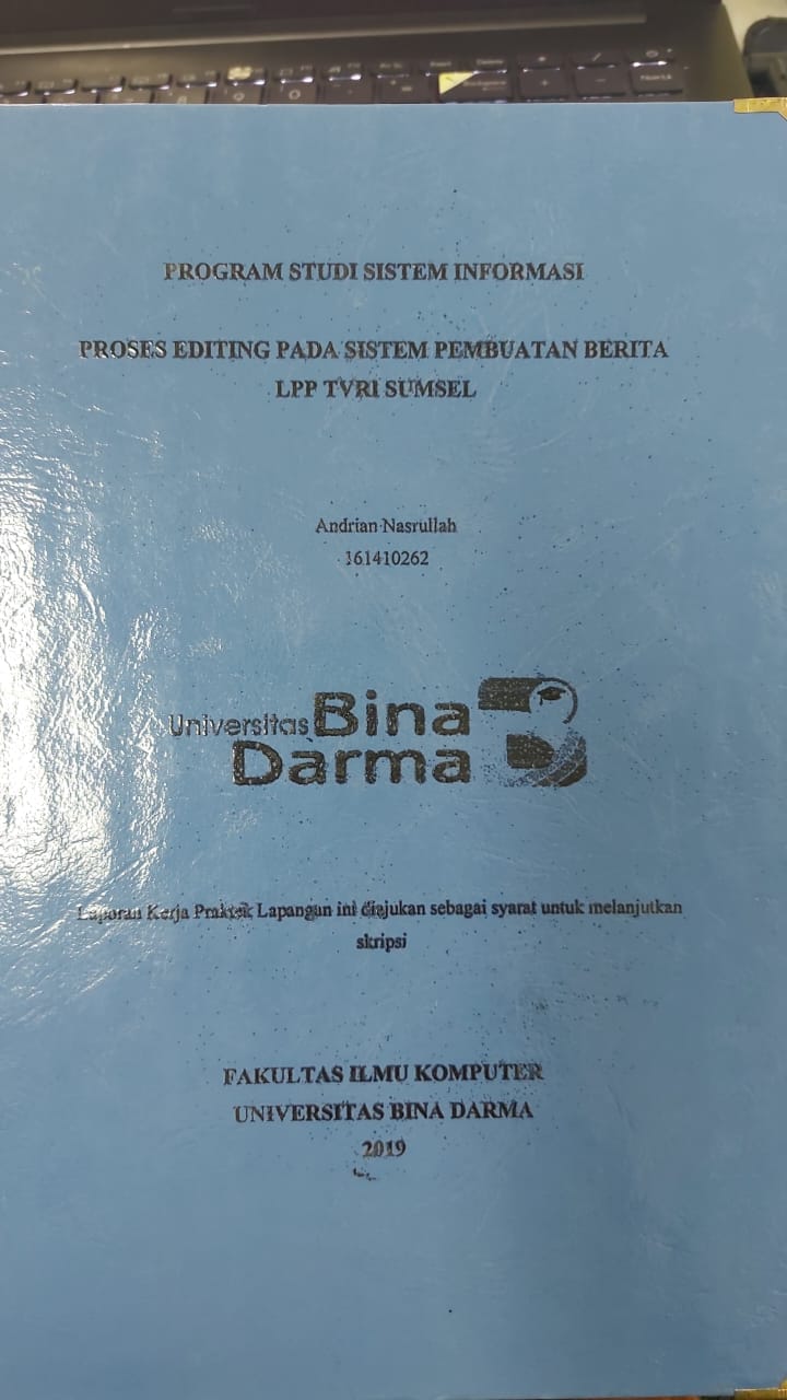 Cover PROSES EDITING PADA SISTEM PEMBUATAN BERITA LPP TVRI SUMSEL / ANDRIAN NASRULLAH