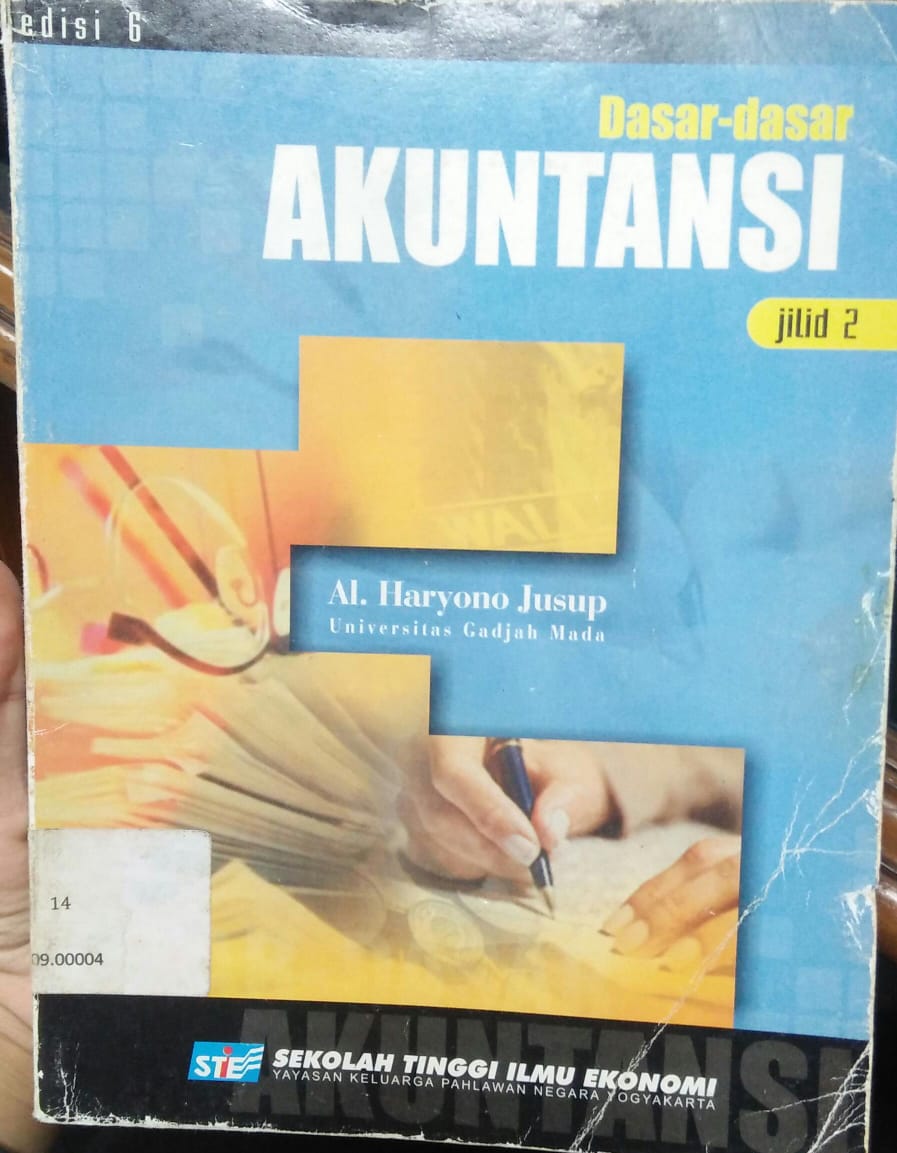 Cover DASAR-DASAR AKUNTANSI :  Jilid 2 / Haryono Jusup