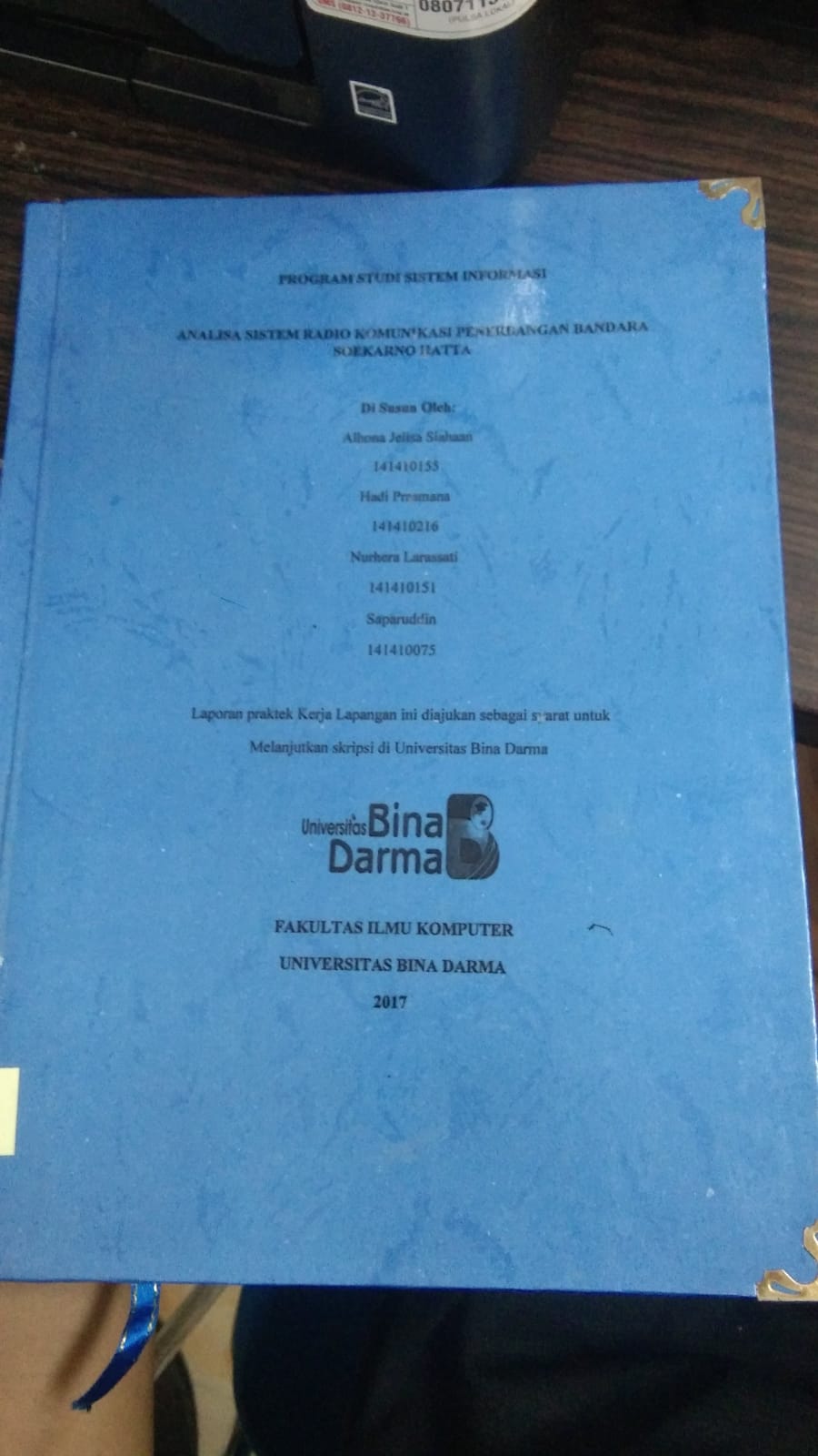 Cover ANALISA SISTEM RADIO KOMUNIKASI PENERBANGAN BANDARA SOEKARNO-HATTA / ALHONA JELISA SIAHAAN DKK