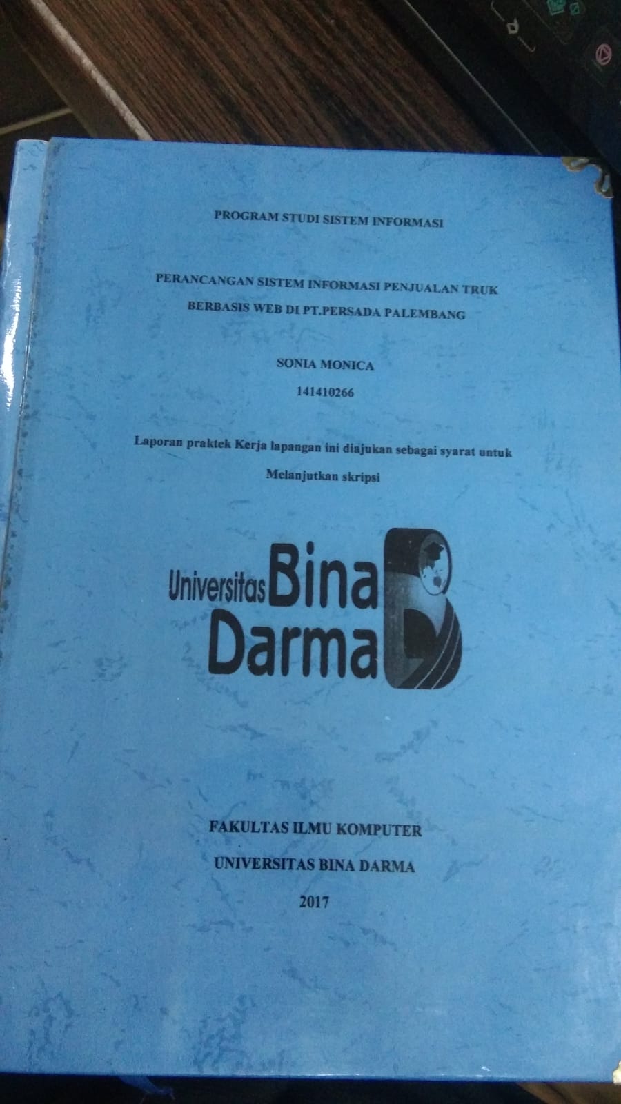 Cover PERANCANGAN SISTEM INFORMASI PENJUALAN TRUK BERBASIS WEB DI PT. PERSADA PALEMBANG / SONIA MONICA