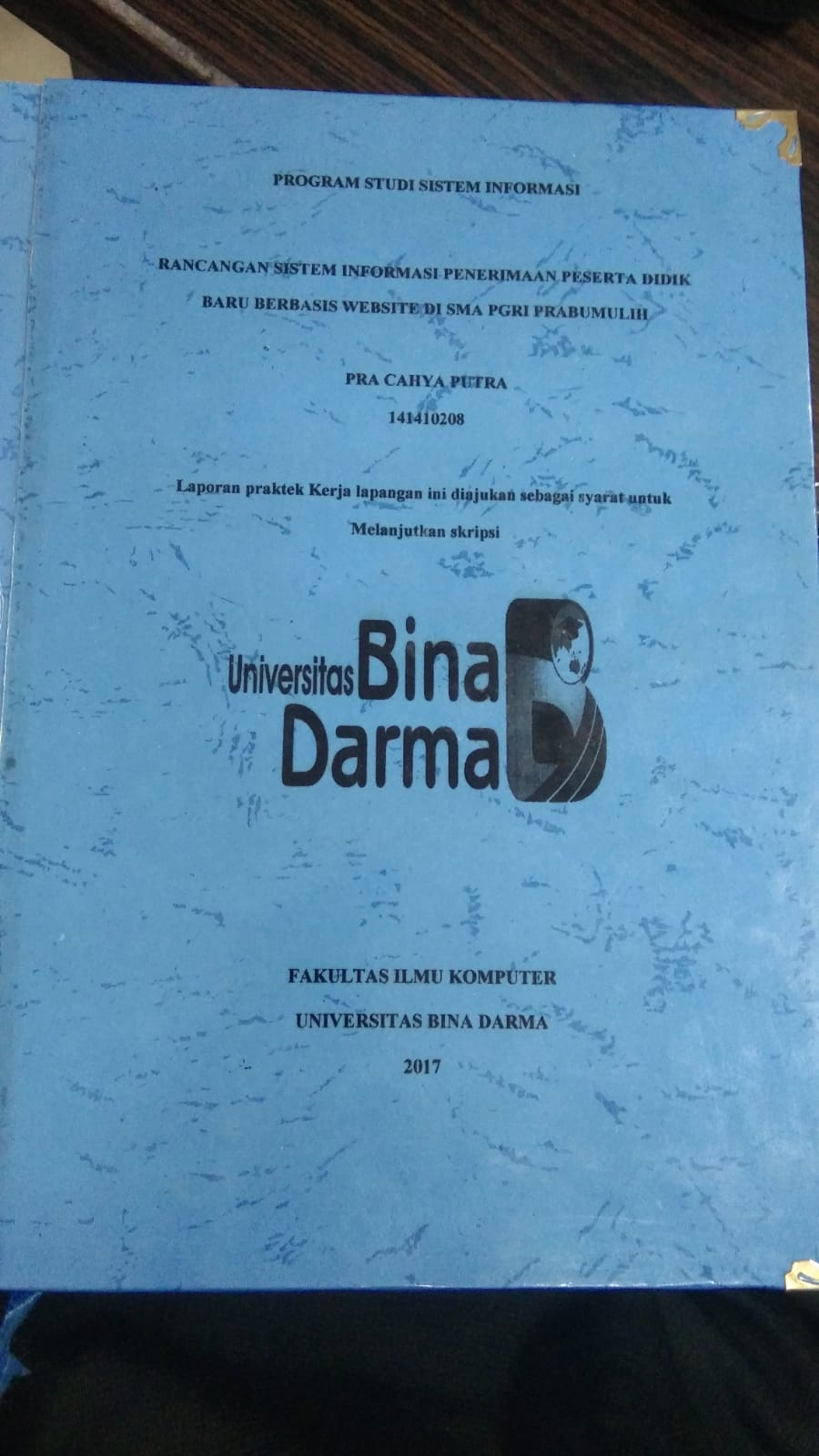 Cover RANCANGAN SISTEM INFORMASI PENERIMAAN PESERTA DDIK BARU BERBASIS WEBSITE DI SMA PGRI PRABUMULIH / PRA CAHYA PUTRA