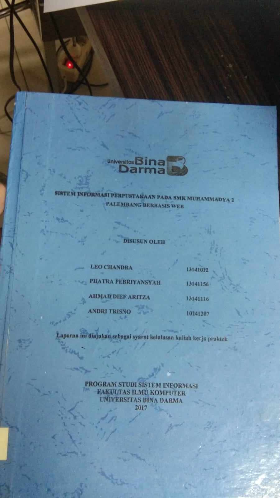 Cover SISTEM INFORMASI PERPUSTAKAAN PADA SMK MUHAMMADYA 2 PALEMBANG BERBASIS WEB / LEO CHANDRA DKK