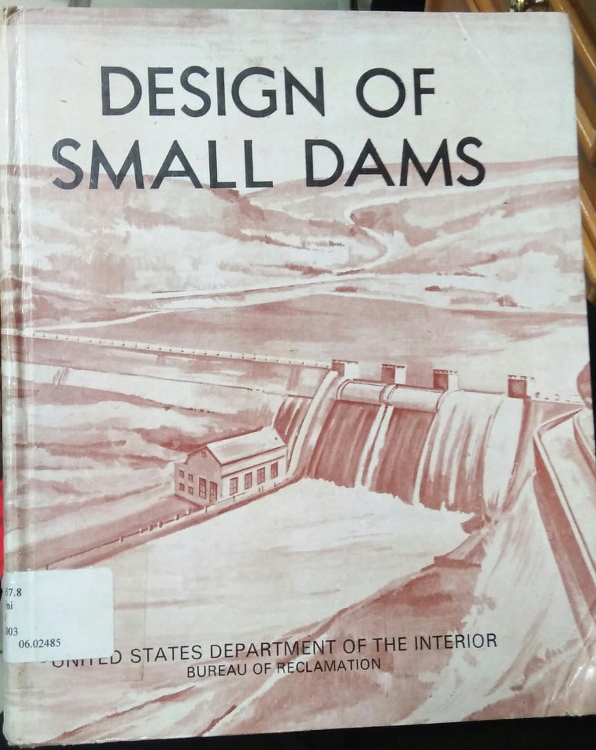 Cover DESIGN OF SMALL DAMS / United States Departement of The Interior