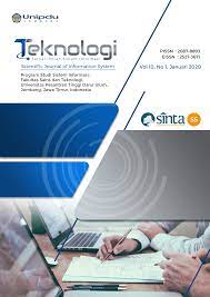 Cover Teknologi :  Jurnal Ilmiah Sistem Informasi / Siti Mutrofin
