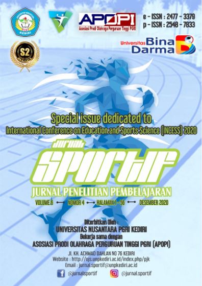 Cover Jurnal Sportif :  Jurnal Penelitian Pembelajaran / Yulingga Nanda Hanief