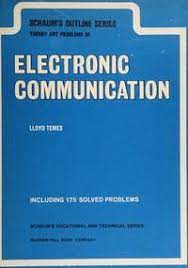 Cover THEORY AND PROBLEMS OF ELECTRONIC COMMUNICATION / Lloyd Temes