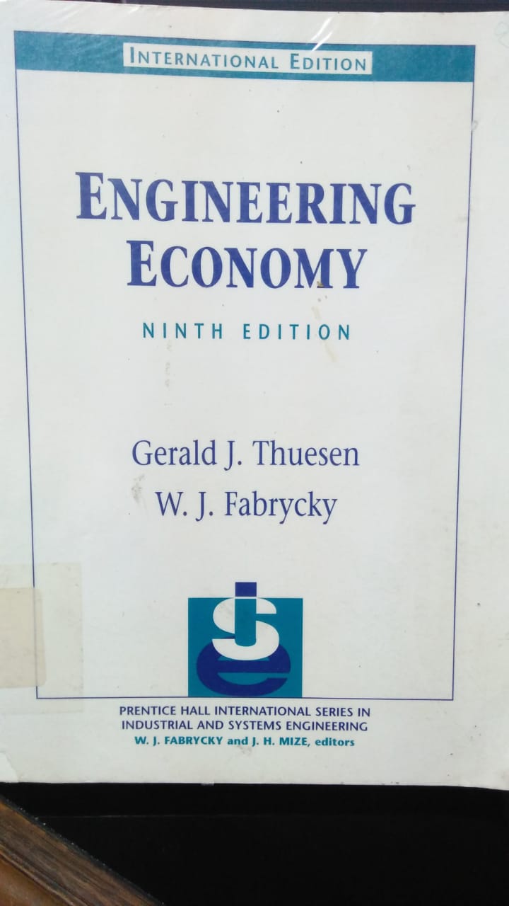 Cover ENGINEERING ECONOMY :  Ninth Edition / Gerald J. Thuesen