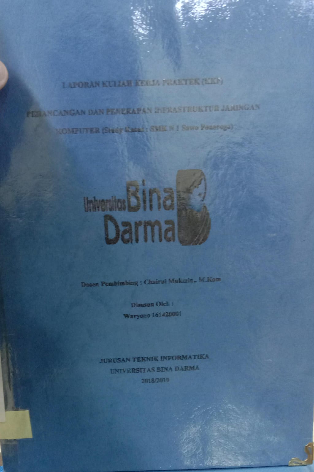 Cover PERANCANGAN DAN PENERAPAN INFRASTRUKTUR JARINGAN KOMPUTER :  (Study Kasus : SMK N 1 Sawo Ponogoro) / WARYONO