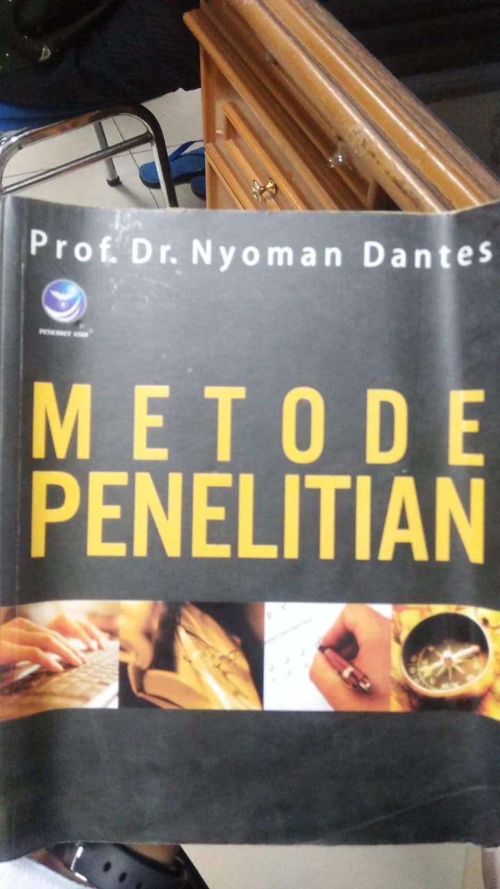Cover METODE PENELITIAN / Nyoman Dantes