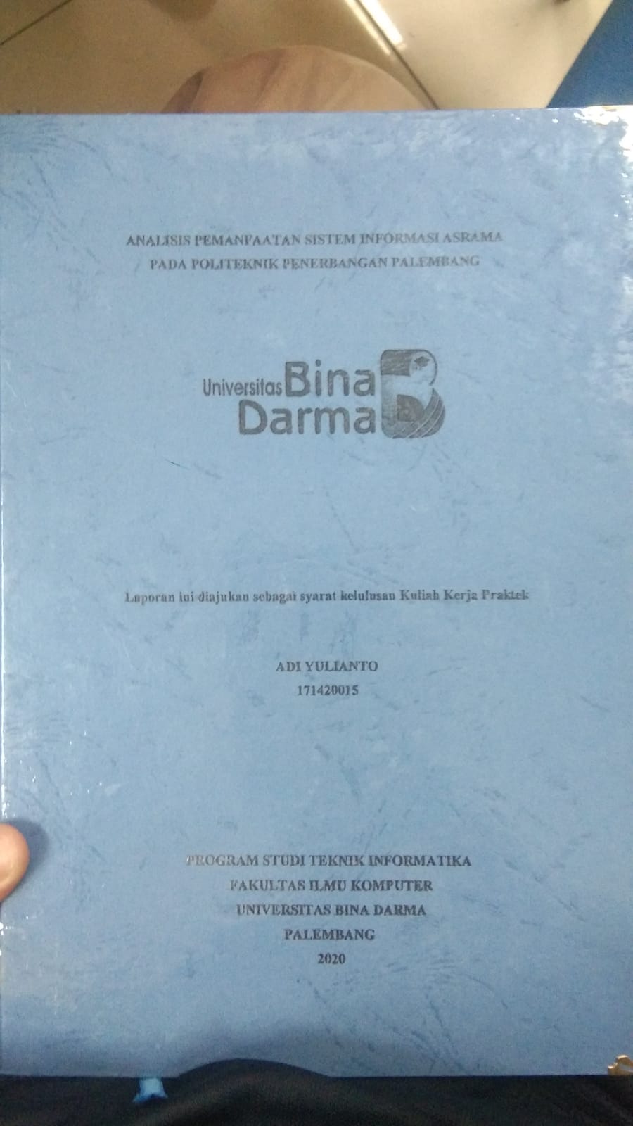 Cover ANALISIS PEMANFAATAN SISTEM INFORMASI ASRAMA PADA POLITEKNIK PENERBANGAN PALEMBANG / ADI YULIANTO