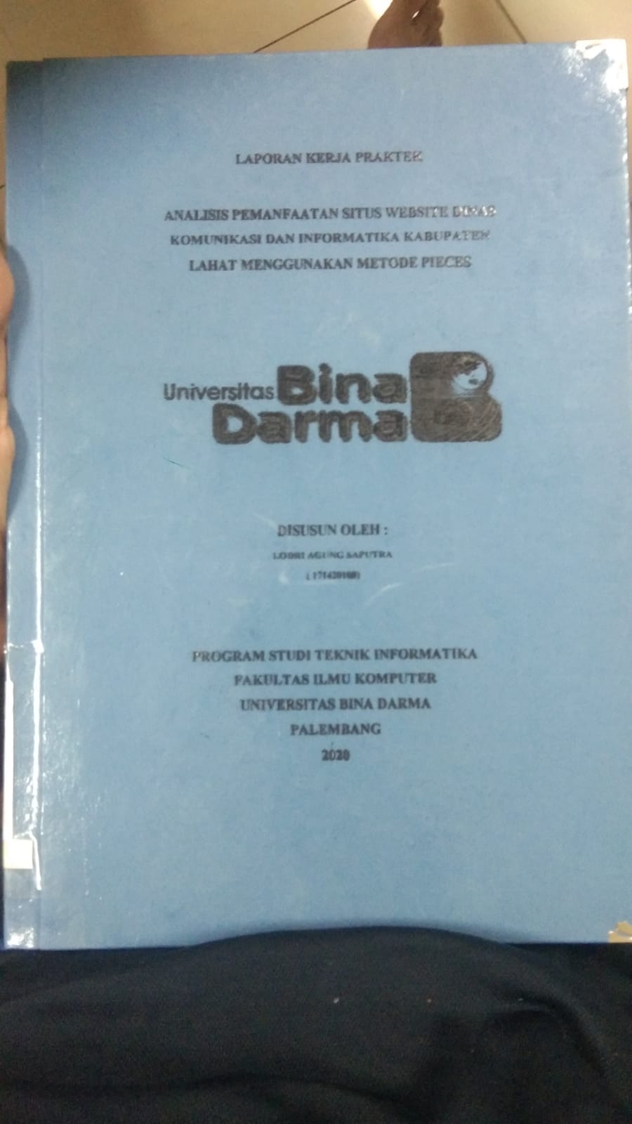 Cover ANALISIS PEMANFAATAN SITUS WEBSITE DINAS KOMUNIKASI DAN INFORMATIKA KABUPATEN LAHAT MENGGUNAKAN METODE PIECES / LODRI AGUNG SAPUTRA