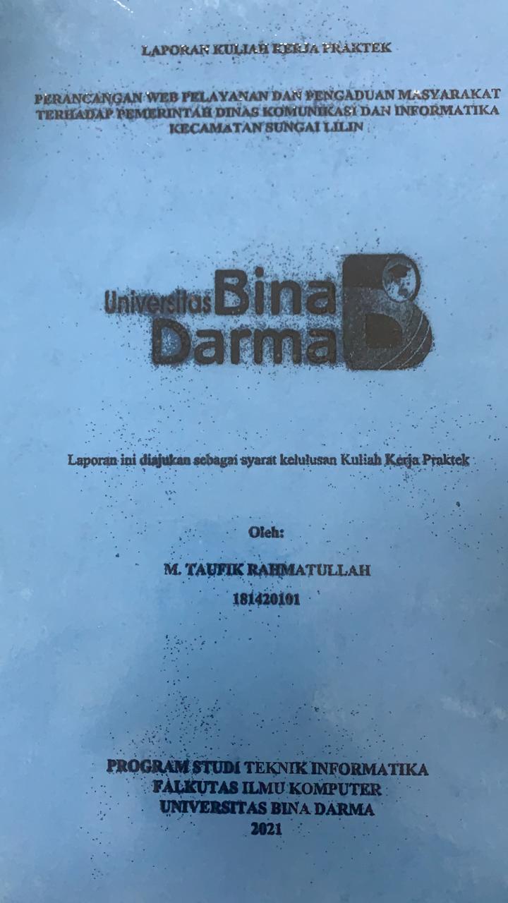 Cover PERANCANGAN WEB PELAYANAN DAN PENGADUAN MASYARAKAT TERHADAP PEMERINTAH DINAS KOMUNIKASI DAN INFORMATIKA KECAMATAN SUNGAI LILIN / M. TAUFIK RAHMATULLAH