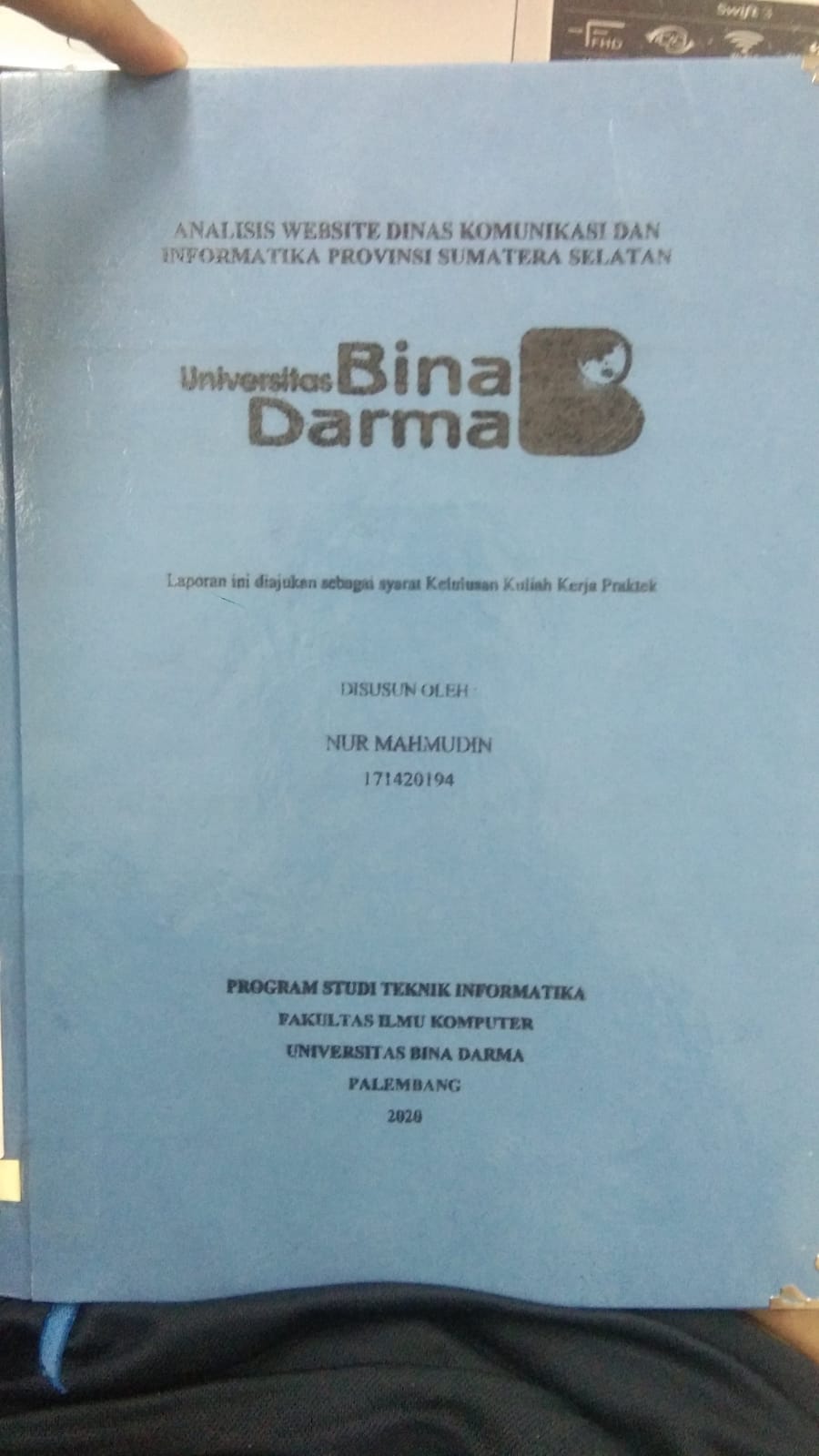 Cover ANALISIS WEBSITE DINAS KOMUNIKASI DAN INFORMATIKA PROVINSI SUMATERA SELATAN / NUR MAHMUDIN