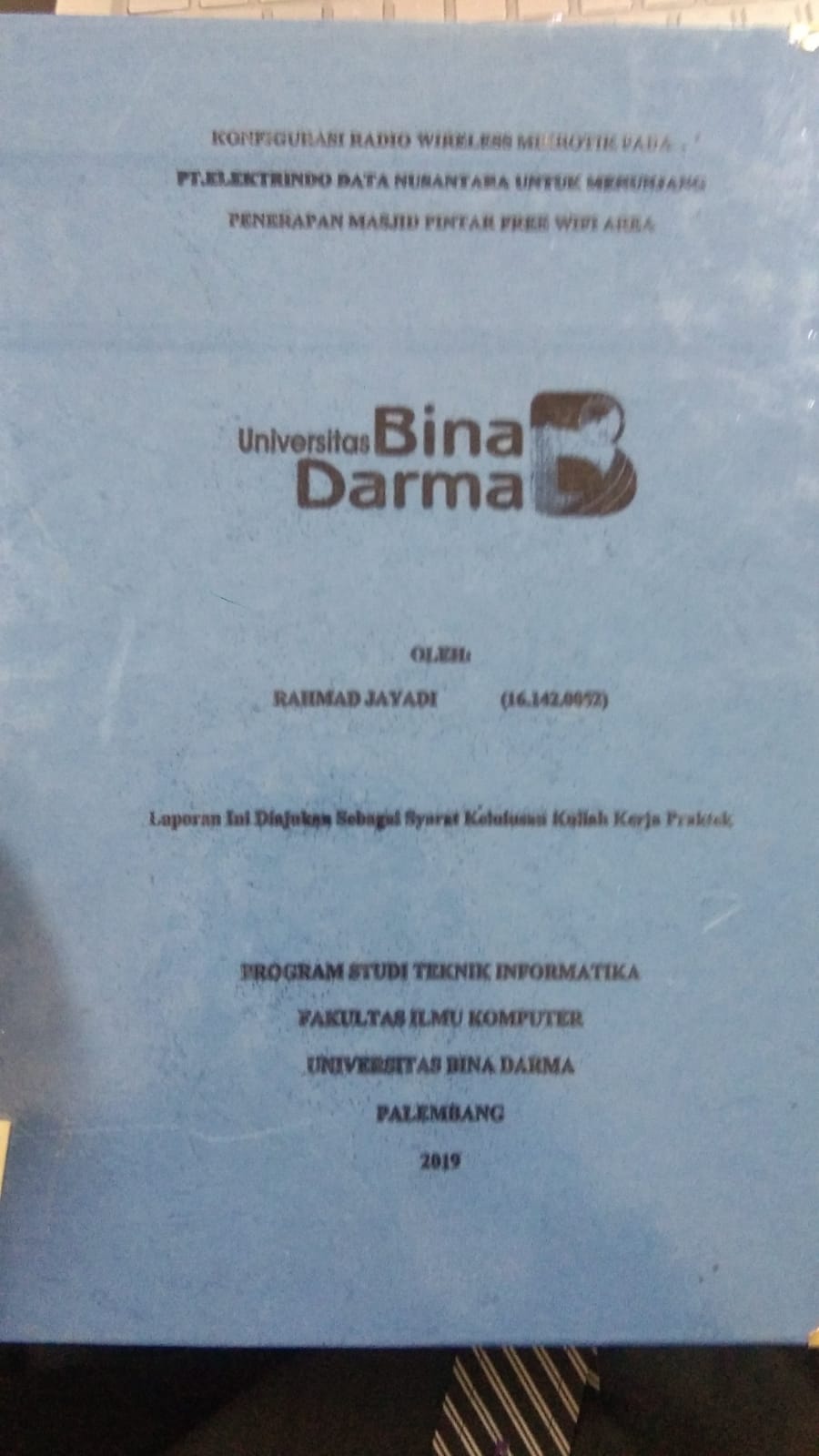 Cover KONFIGURASI RADIO WIRELESS MIKROTIK PADA PT. ELEKTRINDO DATA NUSANTARA UNTUK MENUNJANG PENERAPAN MASJID PINTAR FREE WIFI AREA / RAHMAD JAYADI