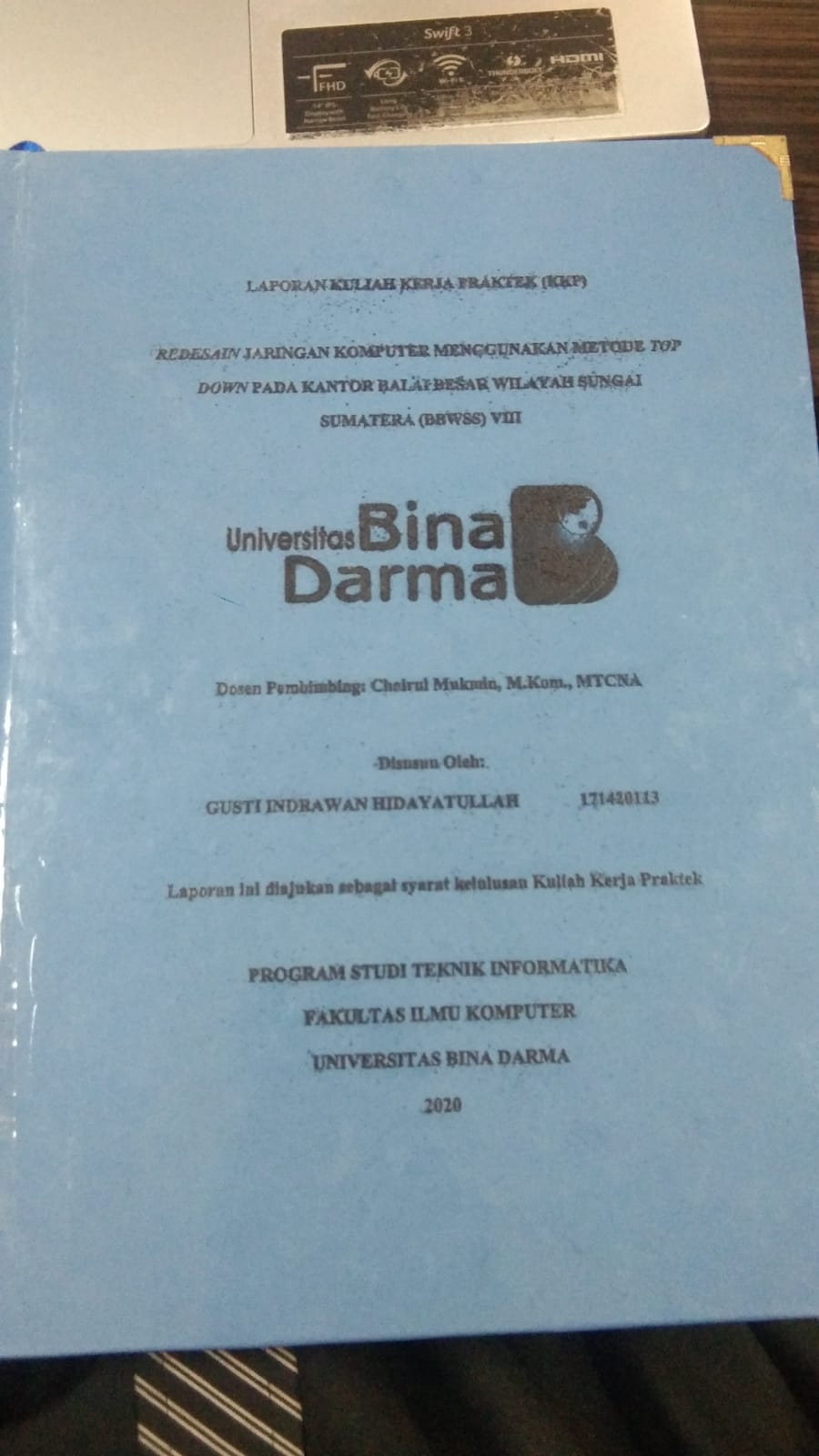 Cover REDESAIN JARINGAN KOMPUTER MENGGUNAKAN METODE TOP DOWN PADA KANTOR BALAI BESAR WILAYAH SUNGAI SUMATERA (BBWS) VIII / GUSTI INDRAWAN HIDAYATULLAH