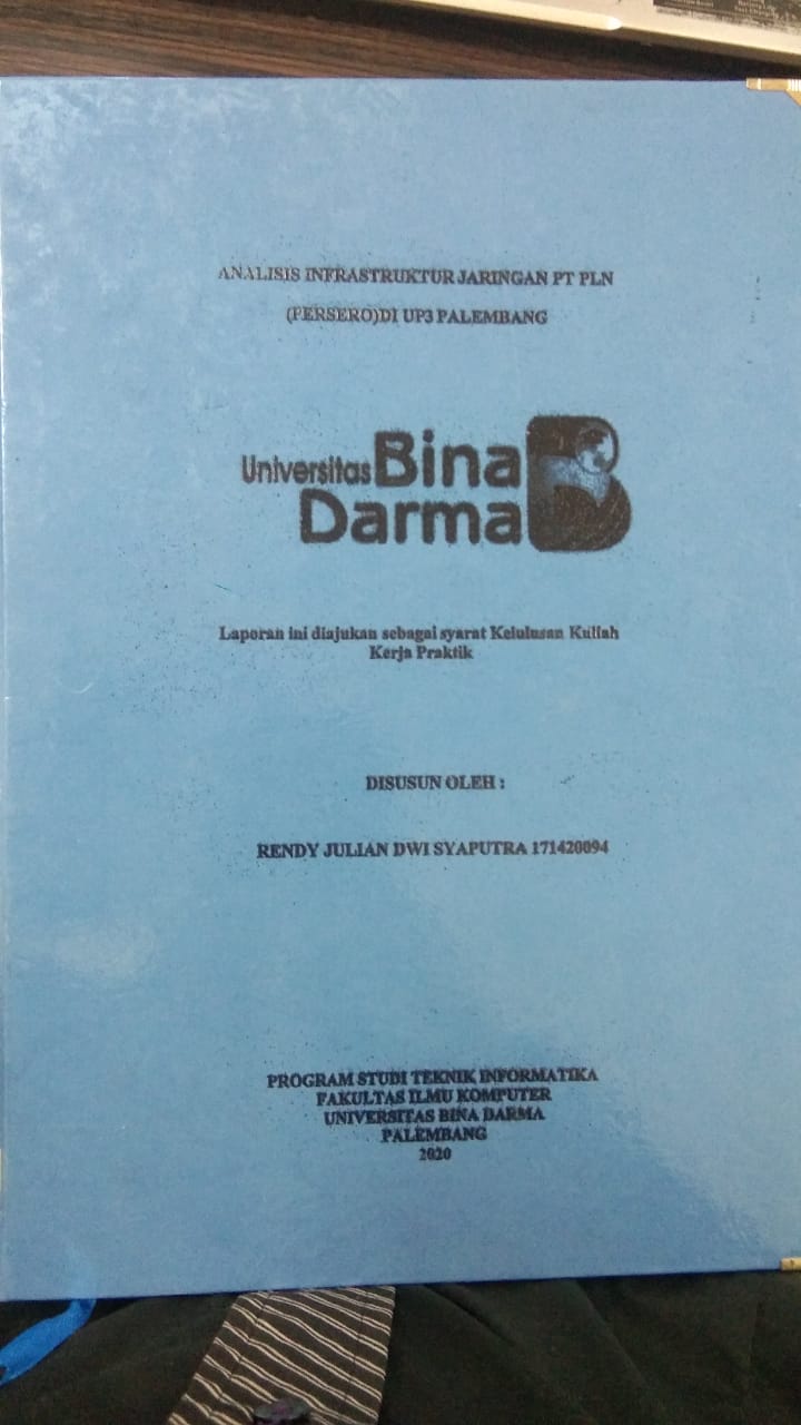 Cover ANALISIS INFRASTRUKTUR JARINGAN PT PLN (PERSERO) OP3 PALEMBANG / RENDY JULIAN DWI SYAPUTRA