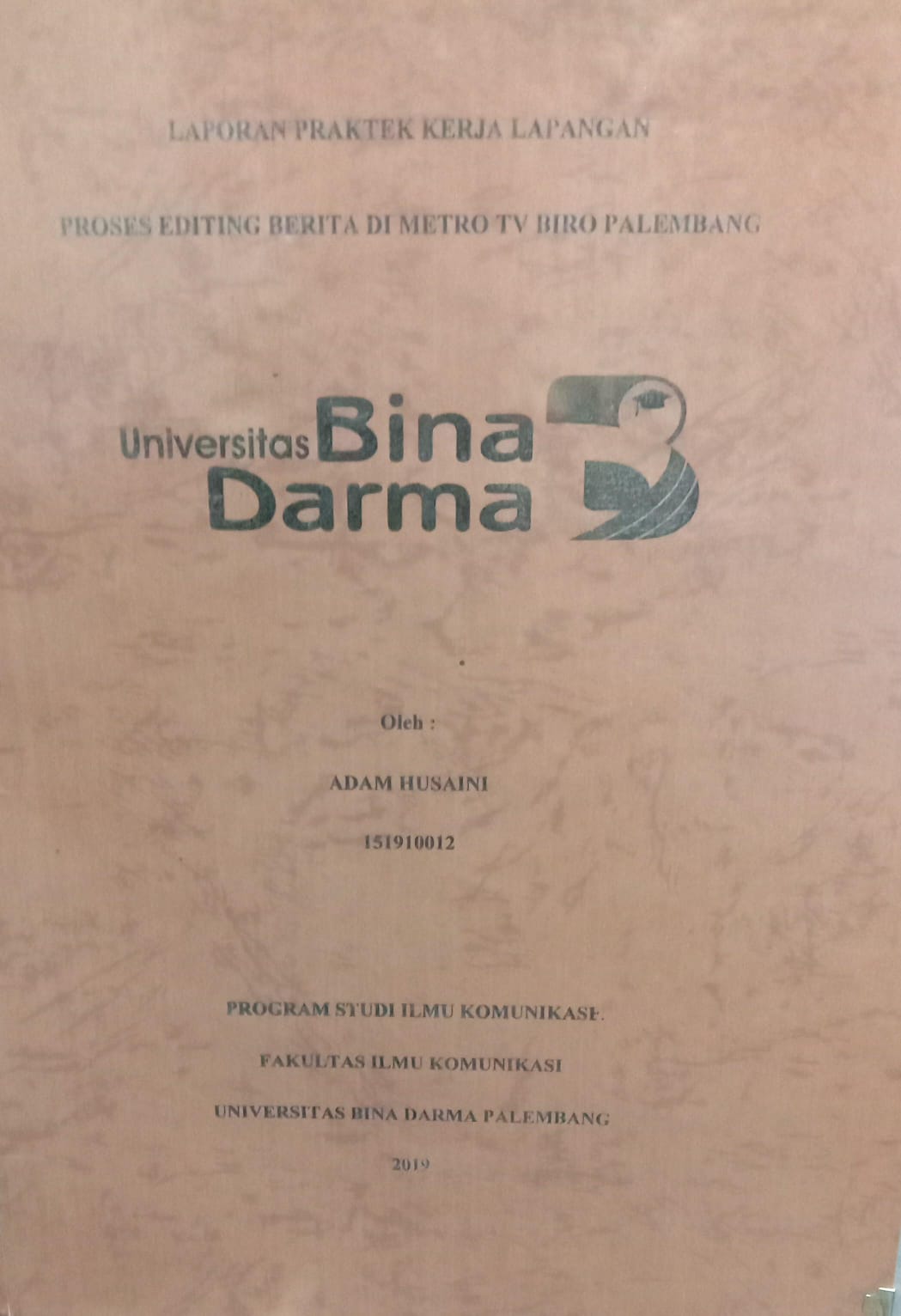Cover PROSES EDITING BERITA DI METRO TV BIRO PALEMBANG / ADAM HUSAINI