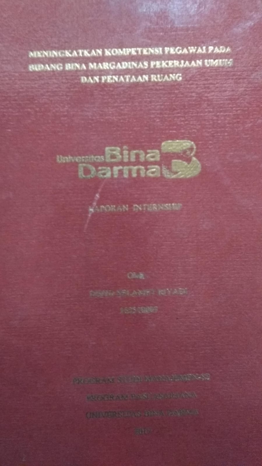Cover MENINGKATKAN KOMPETENSI PEGAWAI PADA BIDANG MARGA DINAS PEKERJAAN UMUM DAN PENATAAN RUANG / Depid Selamet Riyadi